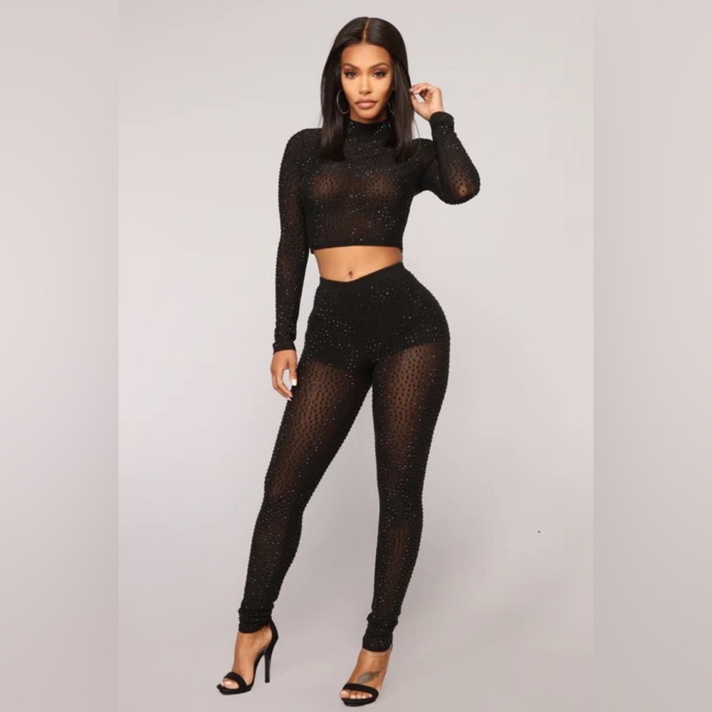 Two Piece Rhinestone Set